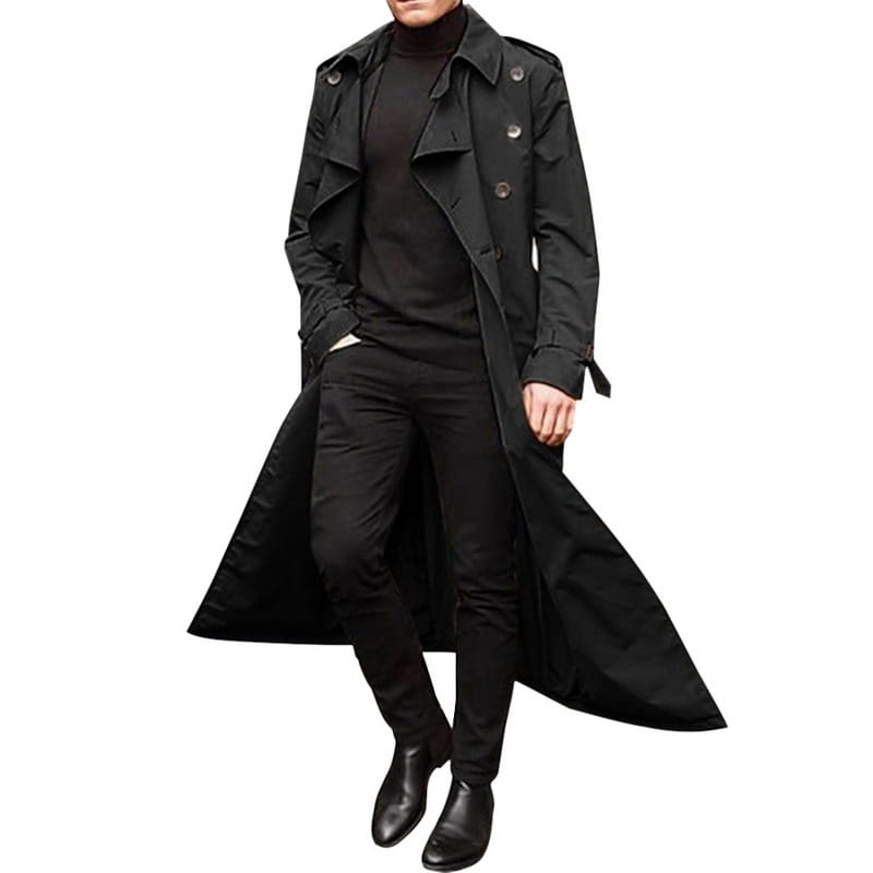 Men’s Long Trench Coat Men’s Trench Coat