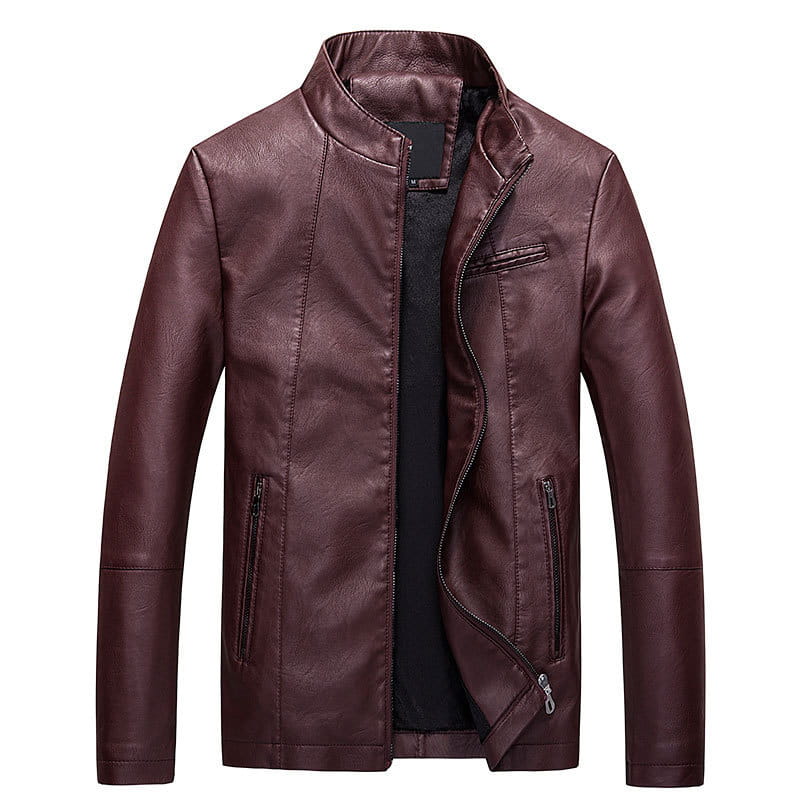 Men’s leather PU leather jacket