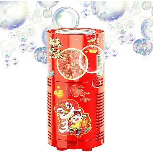 Fireworks Bubble Machine With 80ml Bubble Solution Portable Automatic Bubble Machine With Lights And Closeable Music