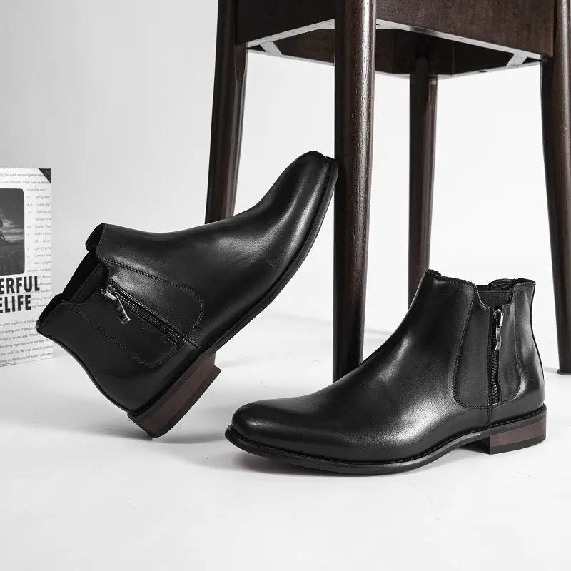 First Layer Cowhide Boots Men’s Leather
