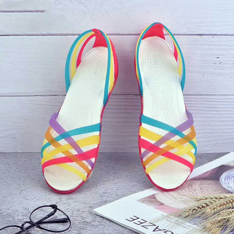 Flat jelly sandals Beyond Trends Hub