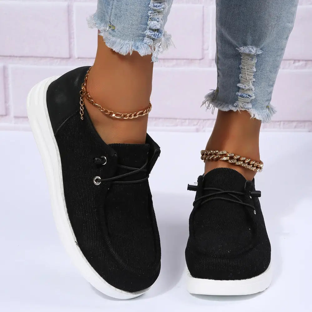 Flat Shoes Woman Breathable Elastic Band Casual Shoes Walking Beyond Trends Hub