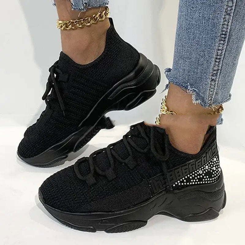 Flying Woven Shoes Women'S Women'S Shoes Casual Mesh Breathable Sports Running Shoes Beyond Trends Hub