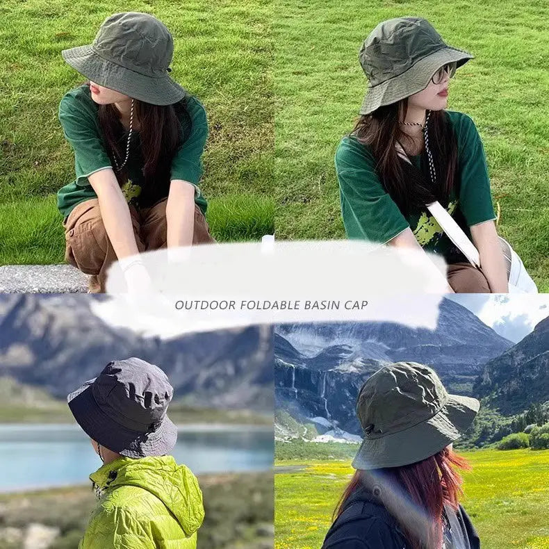 Foldable Fisherman Hat Summer Quick-drying Waterproof Outdoor Cycling Fishing Sunhat Women Men Beyond Trends Hub