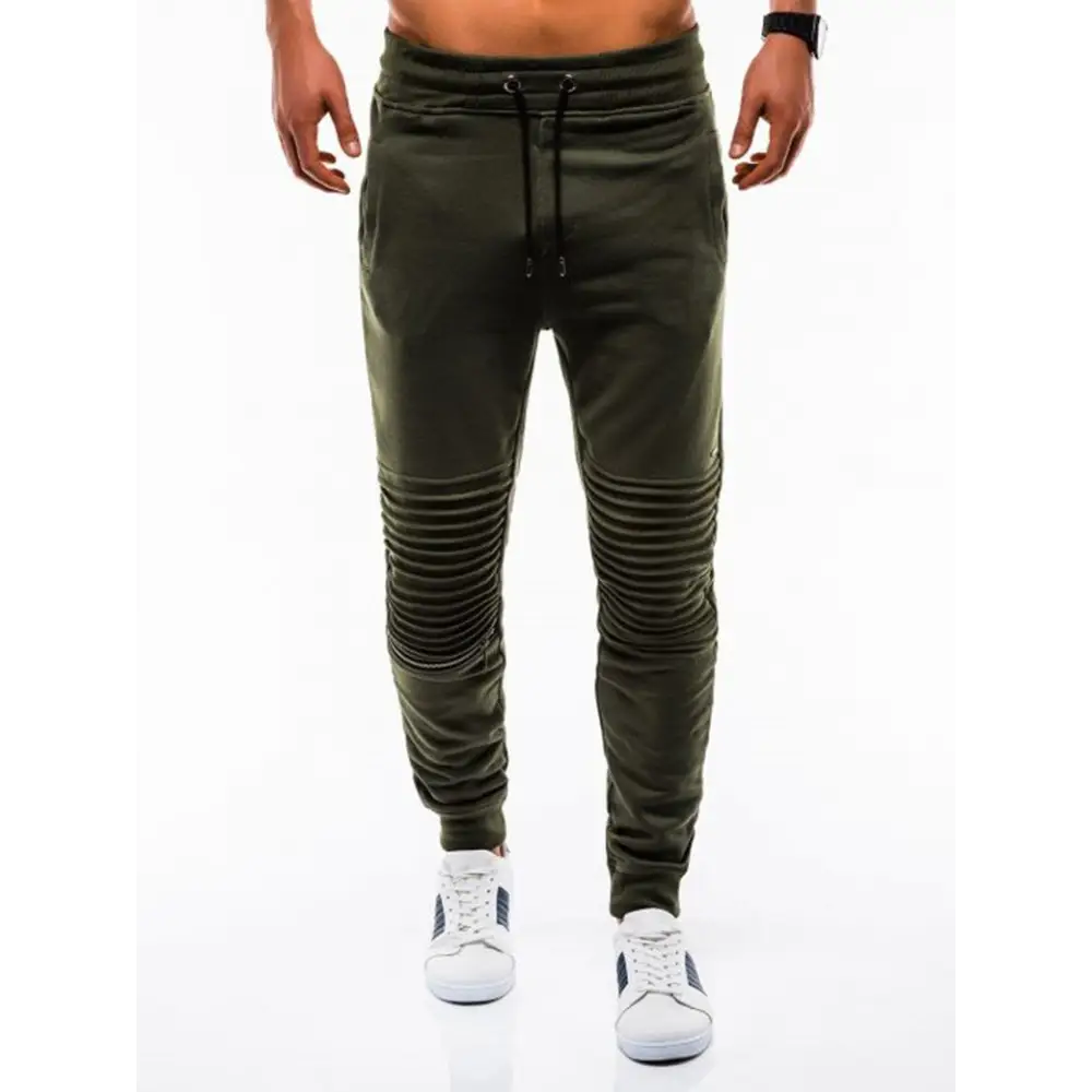 Folding Casual Trousers For Men Fashion Trousers For Men - Army Green / M