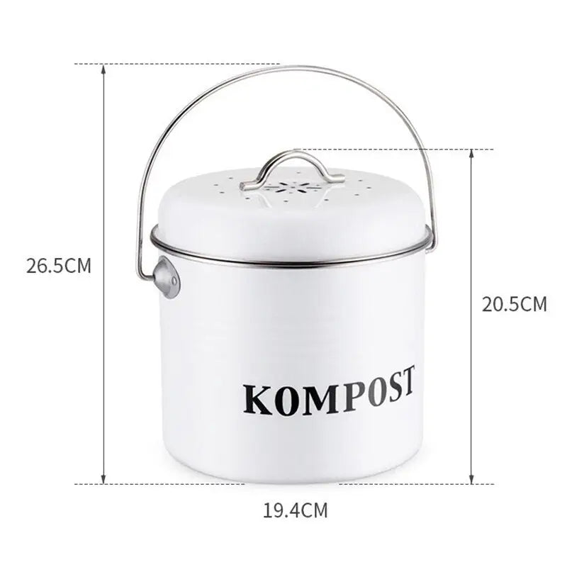 Food waste bin - White