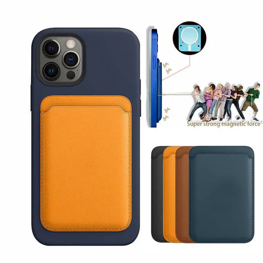 For Magsafe Magnetic Luxury Leather Card Holder Wallet Case For 14 Pro Max 13 12 Phone Bag Adsorption Accessories Cover Beyond Trends Hub