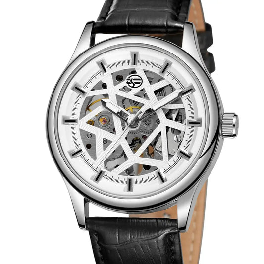 Forsining Golden Gear Movement Retro Royal Classic Fashion Mens Mechanical Wrist Watches Top Brand Luxury Male Clock Relogio - Beyond Trends Hub 