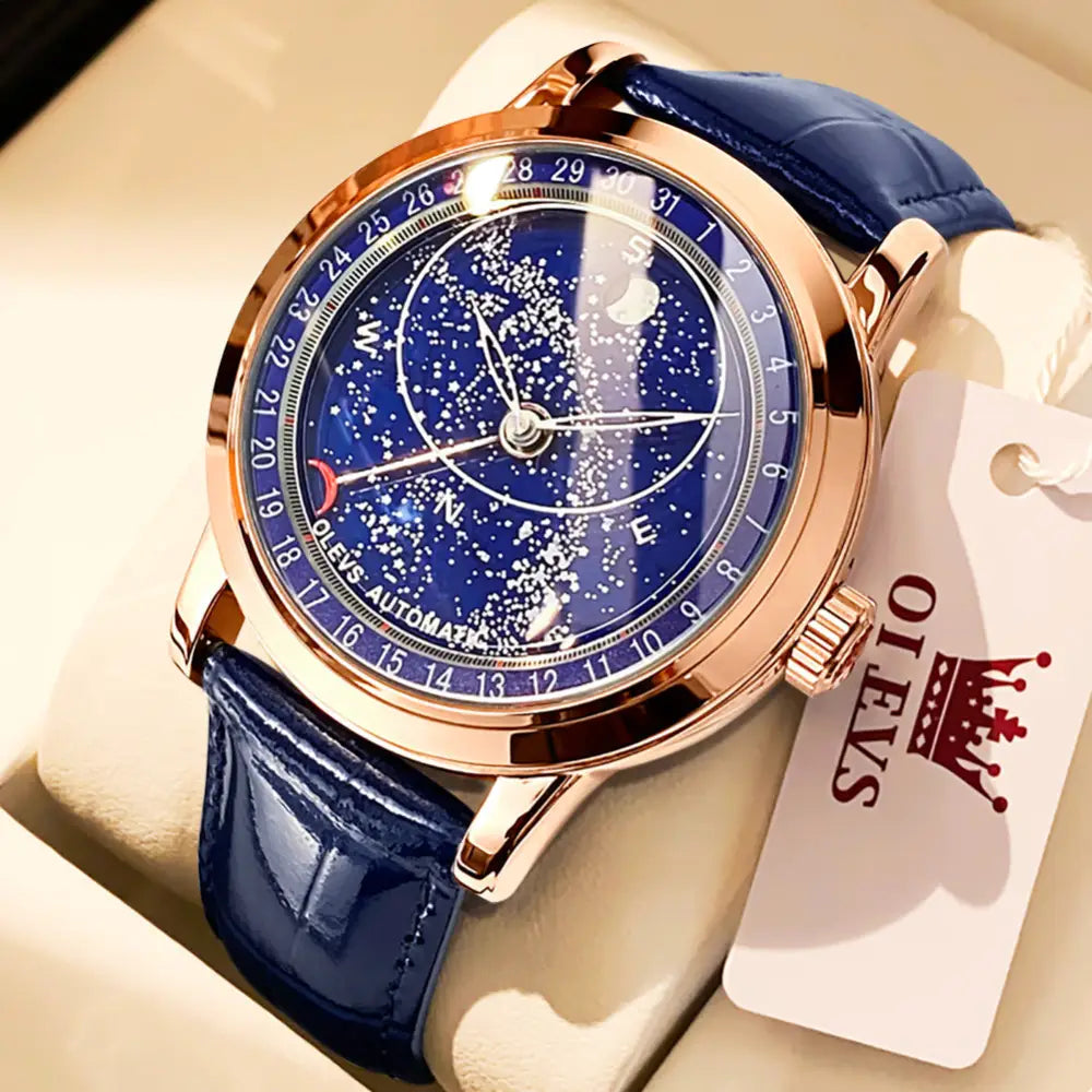 Full-automatic Machinery Of Starry Sky Luminous Men's Watch - Beyond Trends Hub 
