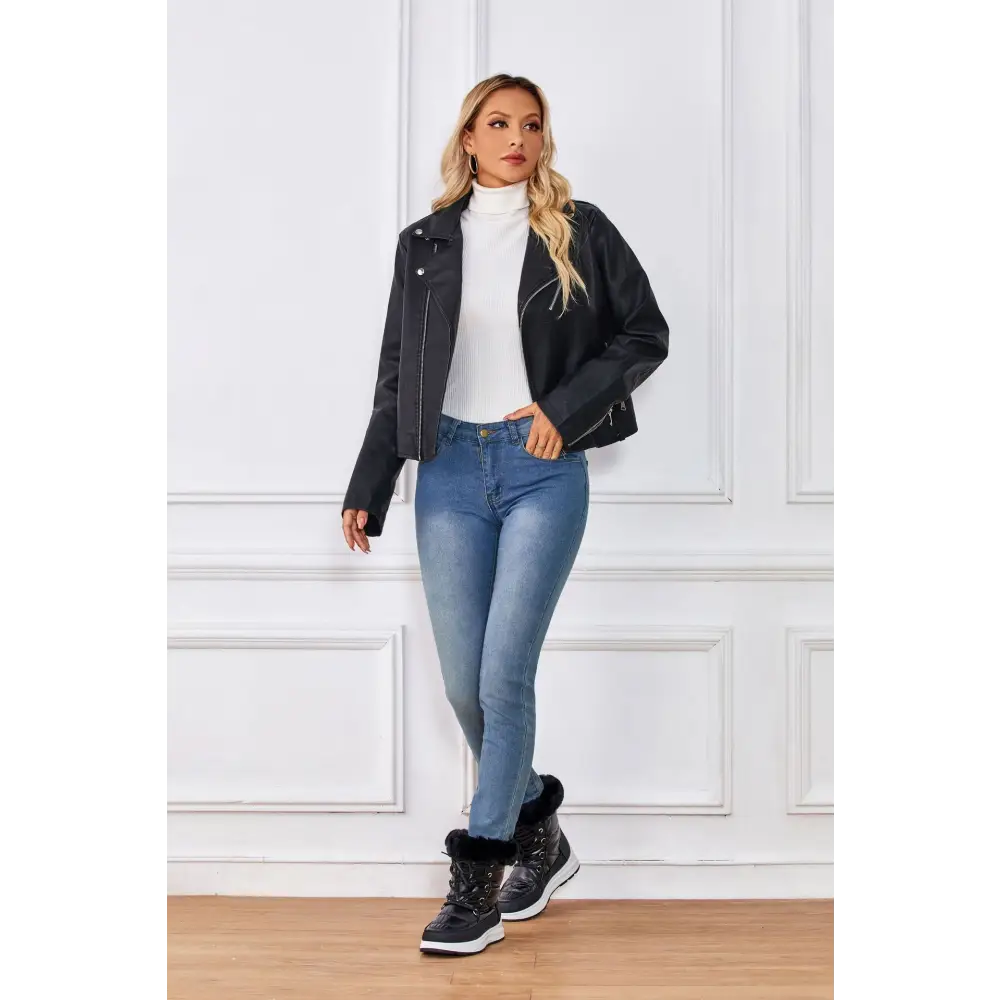 Fur Collar High Tube Warm Women's Snow Boots Lace-up Waterproof Shoes Beyond Trends Hub