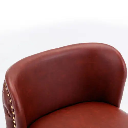 Furniture,Swivel Barstools Adjusatble Seat Height Modern PU Upholstered Bar Stools With The Whole Back Tufted For Home