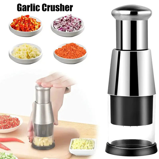 Garlic Crusher Onion Chopper Multipeler Vegetables Chopper Manual Garlic Press Machine Garlic Squeezer Kitchen Gadget - Beyond Trends Hub 