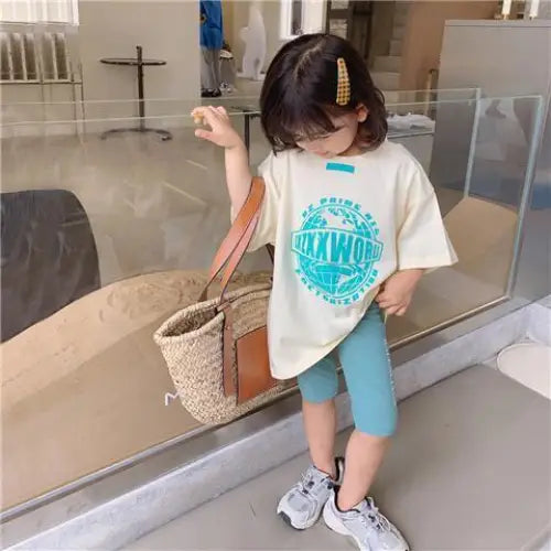 Girls’ Sports Suits Western Style Children’s Leisure Suits