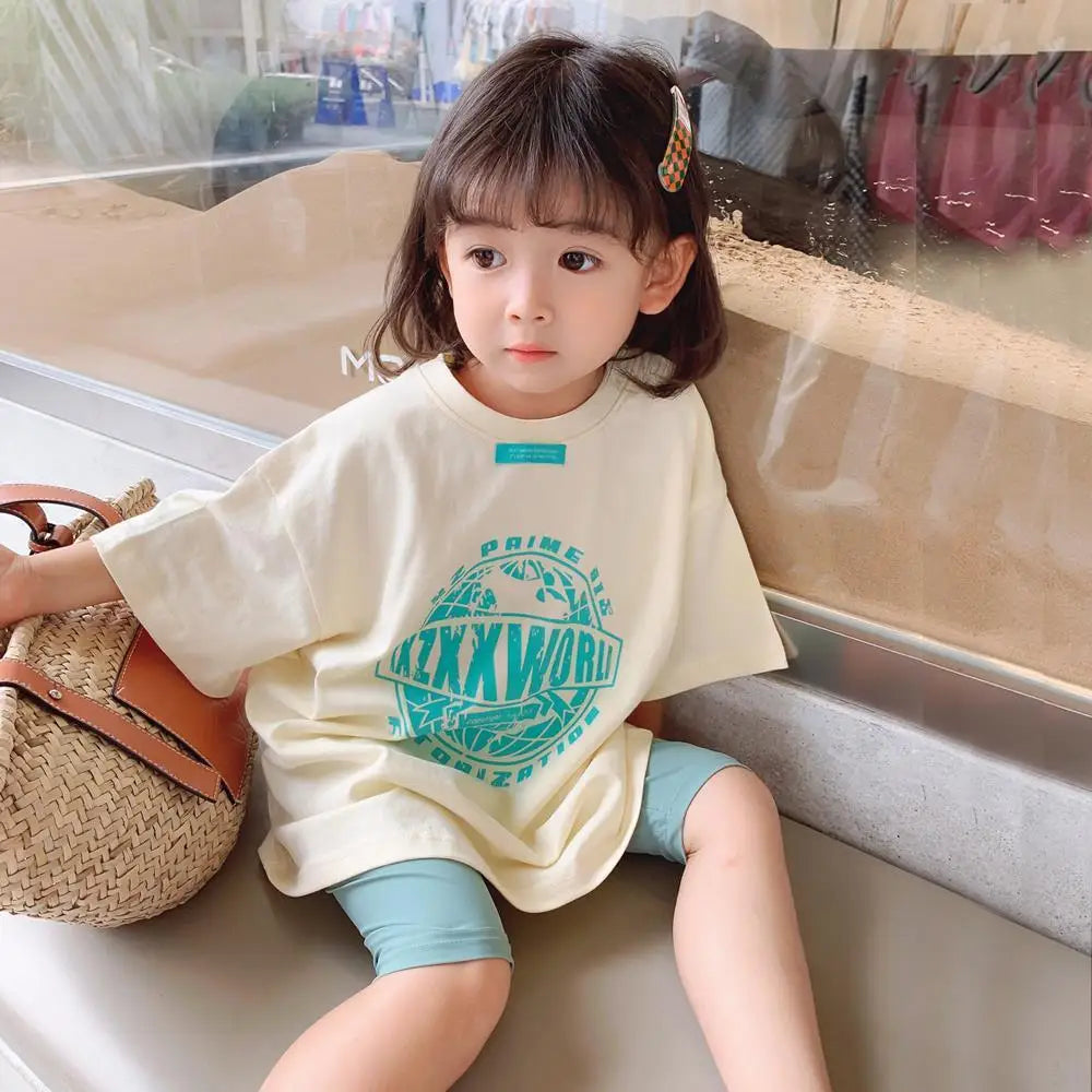 Girls’ Sports Suits Western Style Children’s Leisure Suits