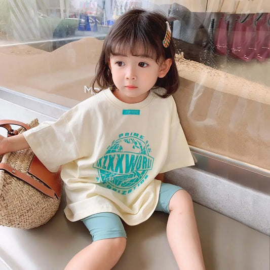 Girls’ Sports Suits Western Style Children’s Leisure Suits