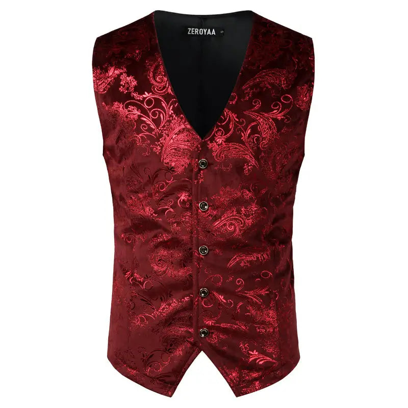 Gold Steampunk Vest Men Suit Gilet Homme Wedding Sleeveless Beyond Trends Hub