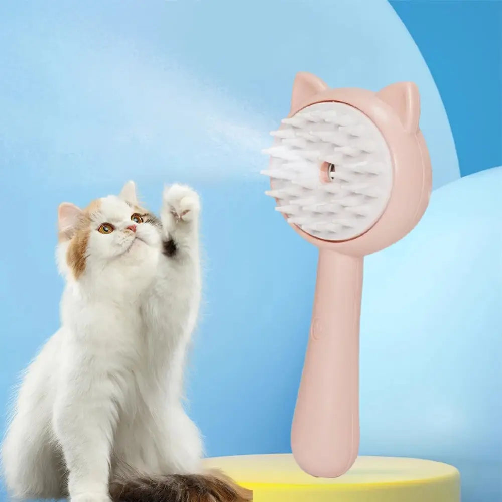 Hair Cleaning Brush With Mist Multifunctional Cat Grooming Brush Rechargeable Self Cleaning Slicker Brush For Pets Dogs & Catsb Pet Products Beyond Trends Hub