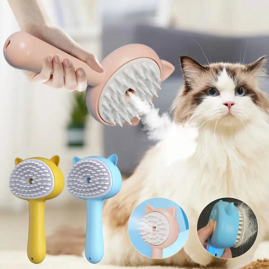 Hair Cleaning Brush With Mist Multifunctional Cat Grooming Brush Rechargeable Self Cleaning Slicker Brush For Pets Dogs & Catsb Pet Products Beyond Trends Hub