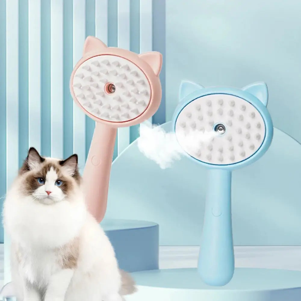 Hair Cleaning Brush With Mist Multifunctional Cat Grooming Brush Rechargeable Self Cleaning Slicker Brush For Pets Dogs & Catsb Pet Products Beyond Trends Hub