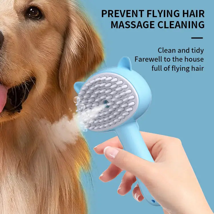 Hair Cleaning Brush With Mist Multifunctional Cat Grooming Brush Rechargeable Self Cleaning Slicker Brush For Pets Dogs & Catsb Pet Products Beyond Trends Hub