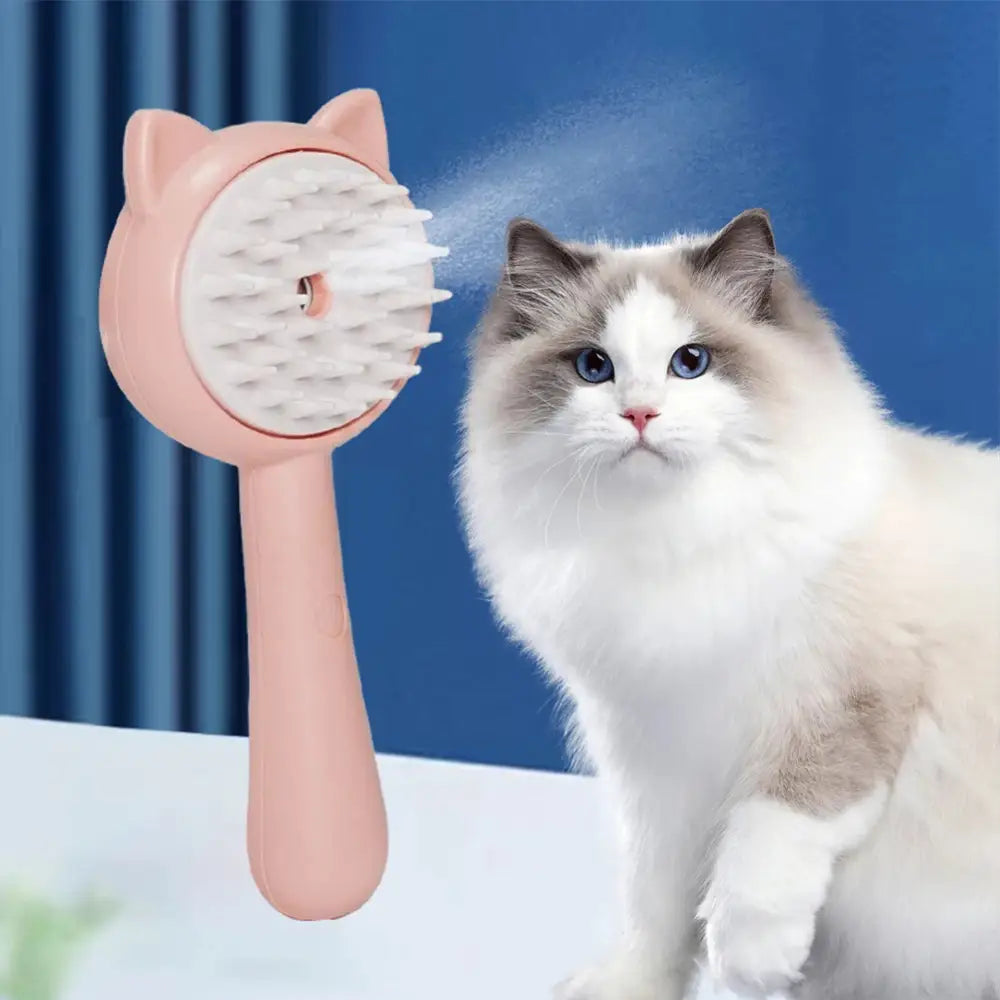 Hair Cleaning Brush With Mist Multifunctional Cat Grooming Brush Rechargeable Self Cleaning Slicker Brush For Pets Dogs & Catsb Pet Products Beyond Trends Hub