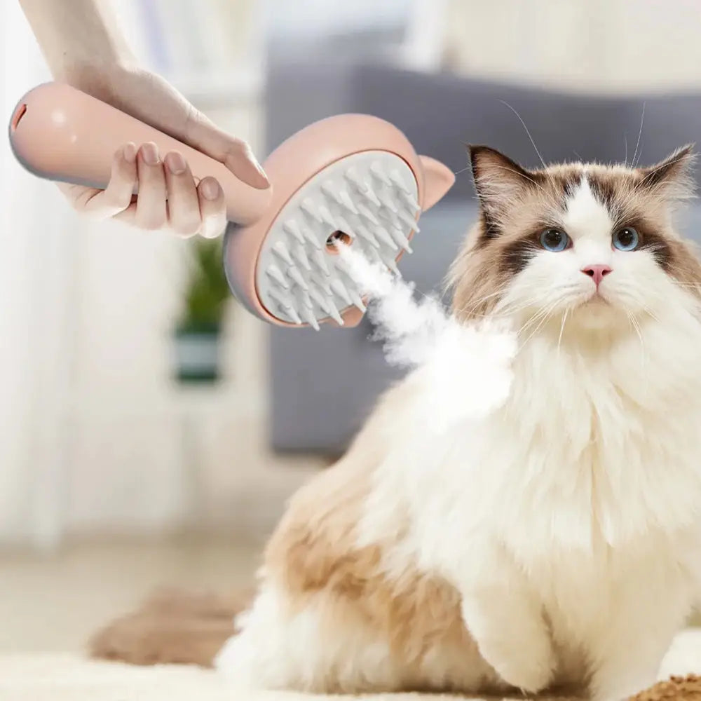 Hair Cleaning Brush With Mist Multifunctional Cat Grooming Brush Rechargeable Self Cleaning Slicker Brush For Pets Dogs & Catsb Pet Products Beyond Trends Hub