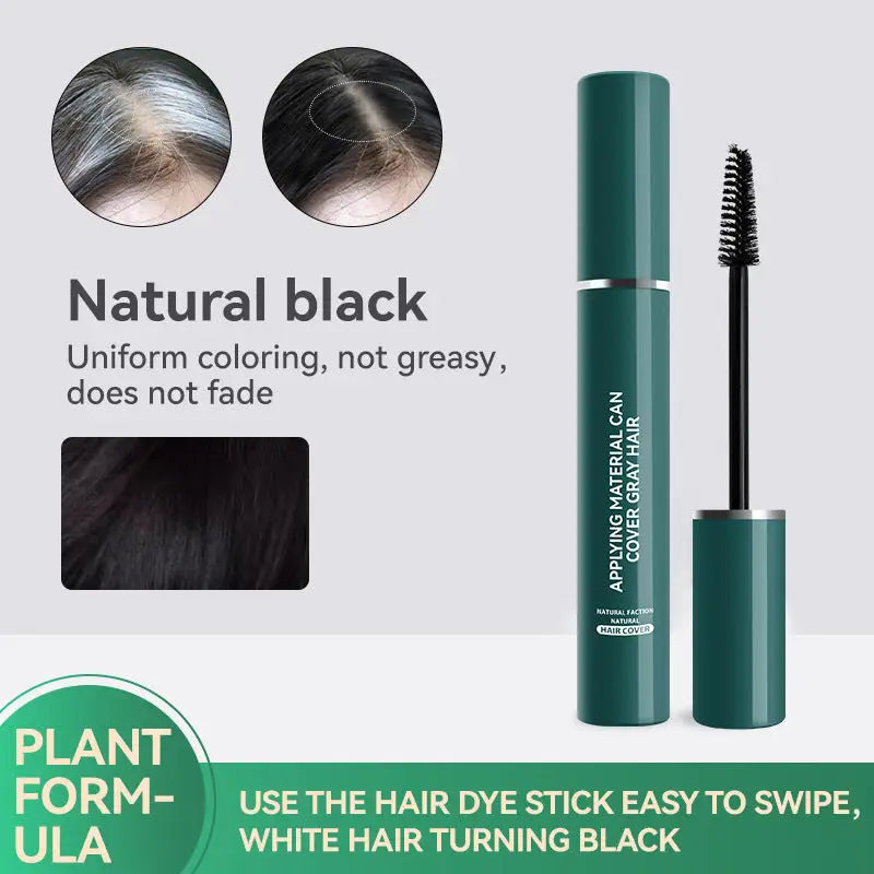 Hair Color Pen Covering Gray Hair Color Supplement Brush Black Hair Stick No Stimulation Temporary Hair Dye - Style01