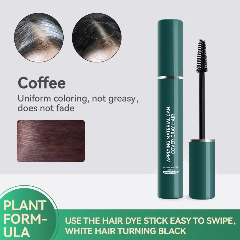 Hair Color Pen Covering Gray Hair Color Supplement Brush Black Hair Stick No Stimulation Temporary Hair Dye - Style03