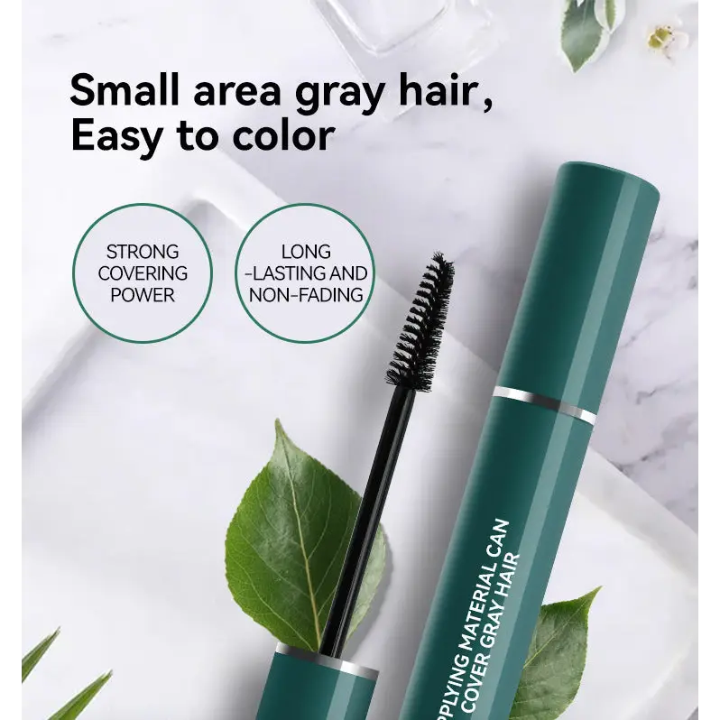 Hair Color Pen Covering Gray Hair Color Supplement Brush Black Hair Stick No Stimulation Temporary Hair Dye