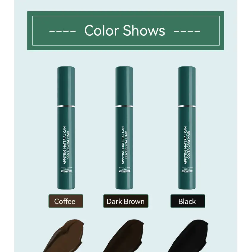 Hair Color Pen Covering Gray Hair Color Supplement Brush Black Hair Stick No Stimulation Temporary Hair Dye
