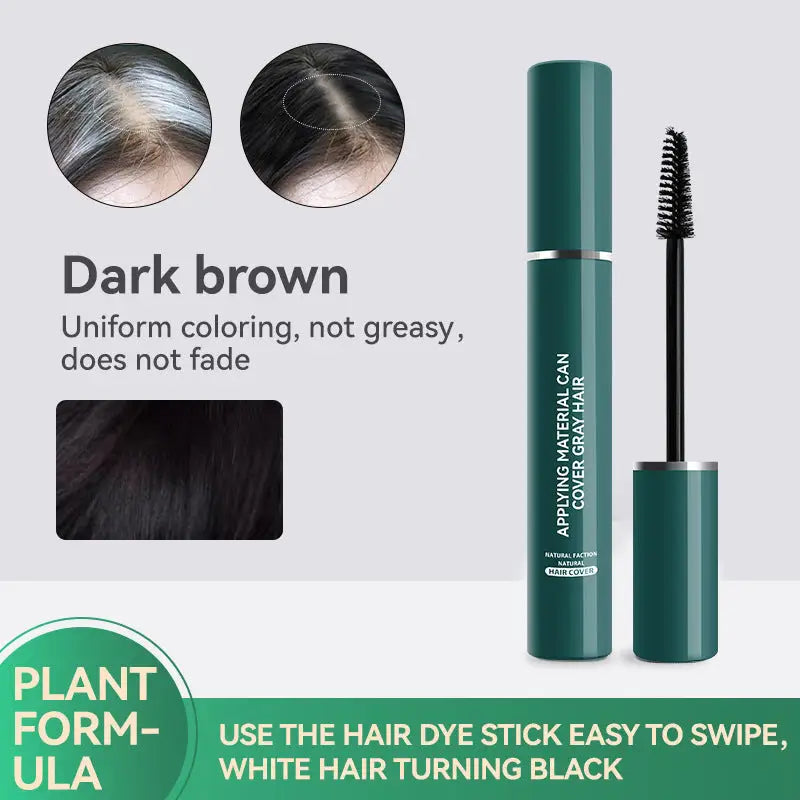 Hair Color Pen Covering Gray Hair Color Supplement Brush Black Hair Stick No Stimulation Temporary Hair Dye - Style02