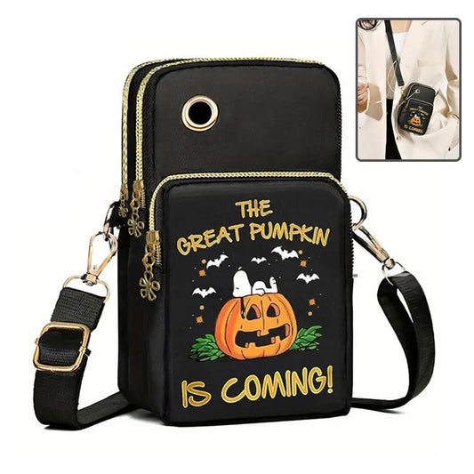 Halloween Pumpkin Pattern Phone Bag Coin Wallet Cute Mini Crossbody Shoulder Bags For Kids Women Beyond Trends Hub
