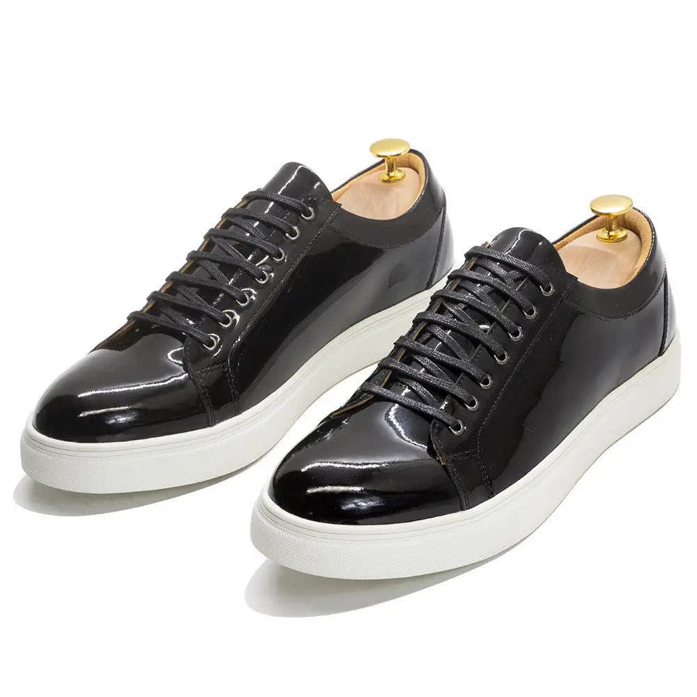 Handmade Leisure Patent Leather Fashionable And Wearable Plus Size Leather Shoes Beyond Trends Hub