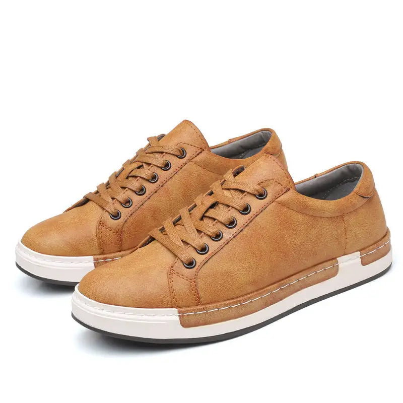 Handmade Men Shoes - 02Yellow / 38.