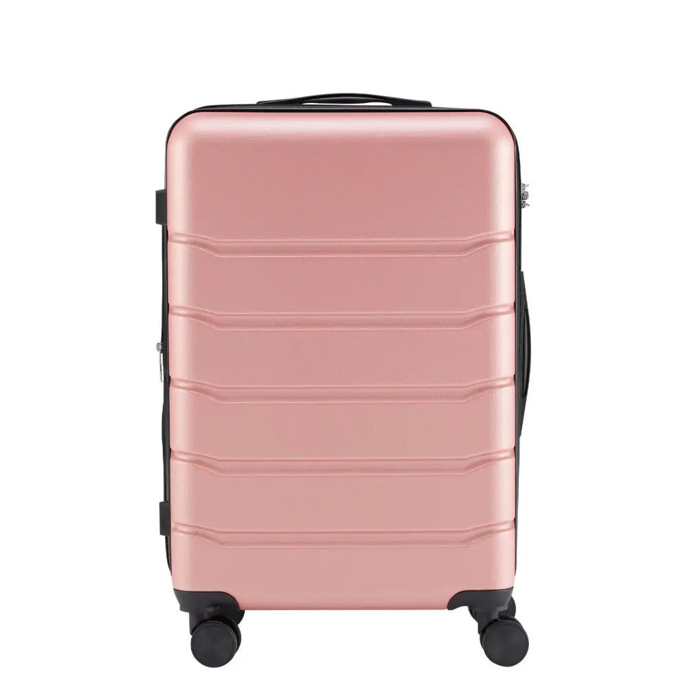 Hard Shell Luggage - Pink24 - 5