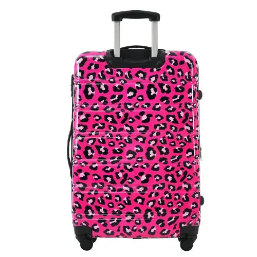 Hardshell Luggage Sets 3 Pcs Spinner Suitcase With TSA Lock Lightweight-20 24 28 Luggages - Hot Pink - 5