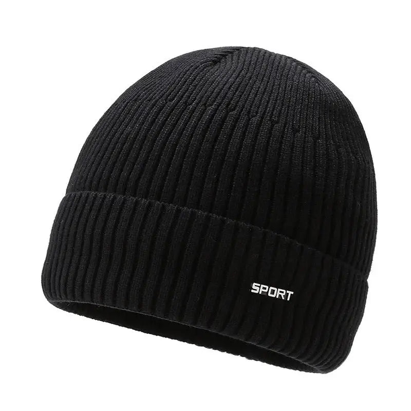 Hat Women’s Winter Warm Woolen Hat All-match - Black / One size