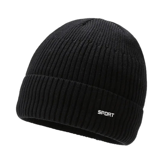 Hat Women’s Winter Warm Woolen Hat All-match - Black / One size