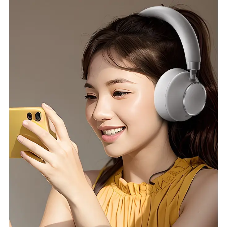 Heavy Bass Active Noise-reduction Bluetooth Headset Head-mounted