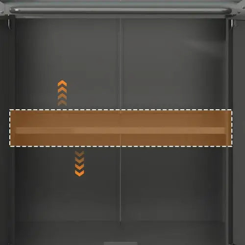 Heavy-Duty Metal Garage Storage Cabinet With Wheels - Sturdy And Durable Tool Storage Cabinet For Garage Office