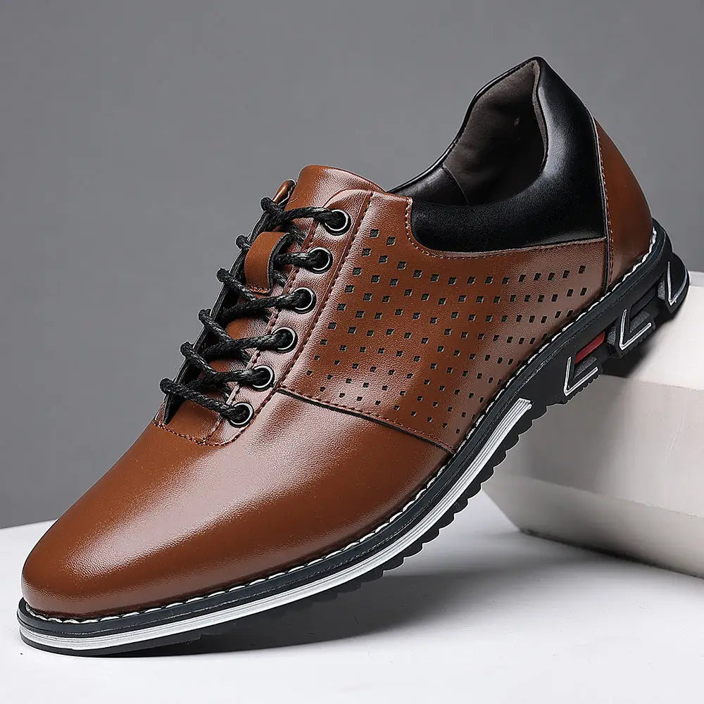 Height Increasing Insole Versatile Men's Autumn New British Style Casual Korean Leather Shoes Beyond Trends Hub