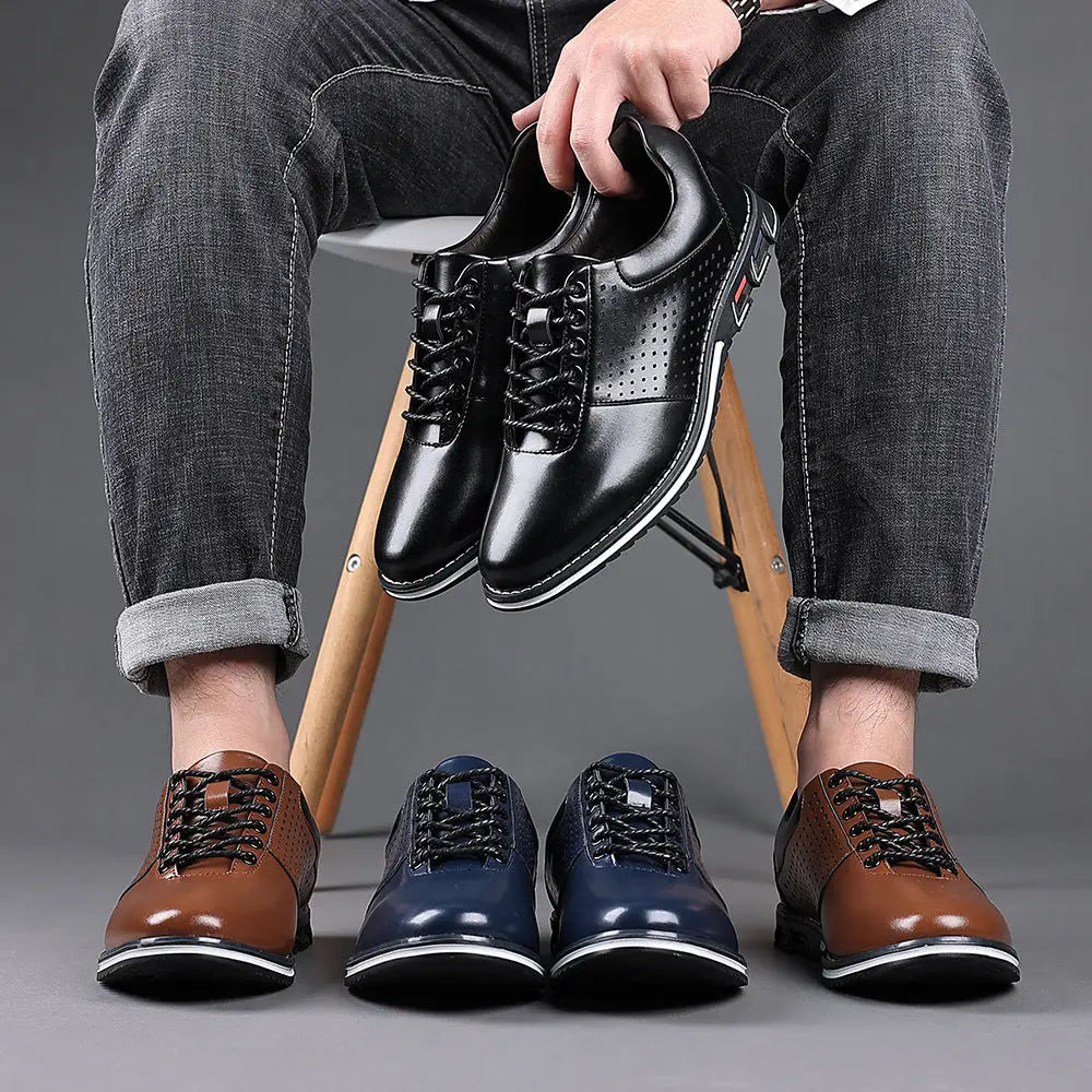 Height Increasing Insole Versatile Men's Autumn New British Style Casual Korean Leather Shoes Beyond Trends Hub