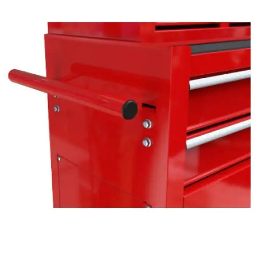 High Capacity Rolling Tool Chest With Wheels And Drawers 8-Drawer Tool Storage Cabinet--RED - Red - 5