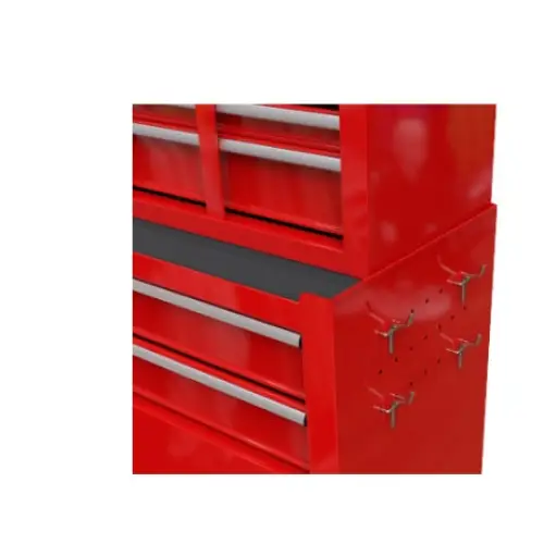 High Capacity Rolling Tool Chest With Wheels And Drawers 8-Drawer Tool Storage Cabinet--RED - Red - 5