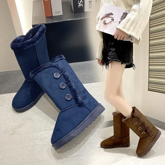 High Cotton-padded Shoes Thickened Warm Snow Boots Beyond Trends Hub