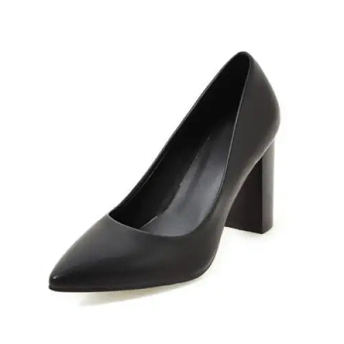 High heel ladies shoes - Black / 38
