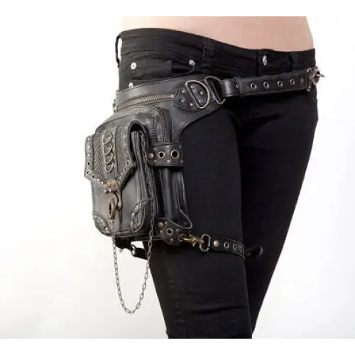 High Quality Unisex PU Leather Motorcycle Rider Hip Leg Belt Bum Waist Holster Bags Punk Rock Messenger Shoulder Cross Body Bag - Beyond Trends Hub 
