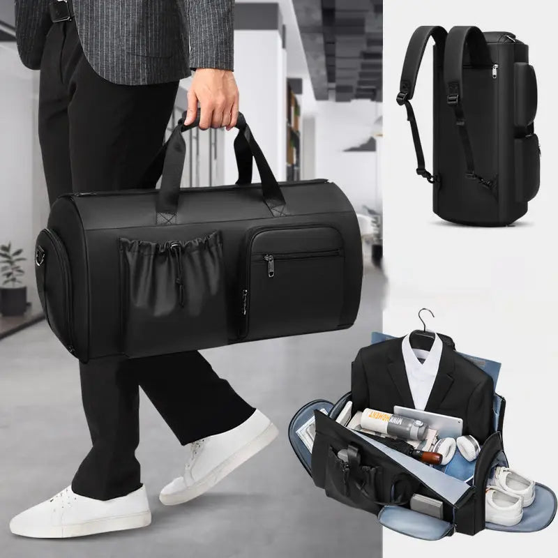 High Quality Waterproof Suit Bag For Men Large Capacity Travel Bag With Shoe Compartment Dry And Wet Separation Travel Organizer Beyond Trends Hub