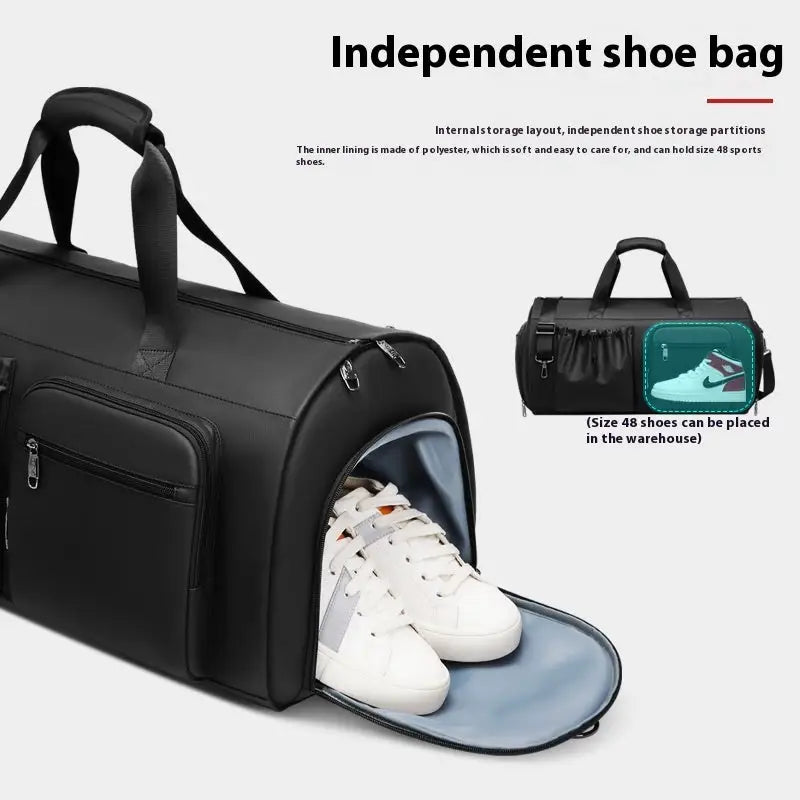 High Quality Waterproof Suit Bag For Men Large Capacity Travel Bag With Shoe Compartment Dry And Wet Separation Travel Organizer Beyond Trends Hub