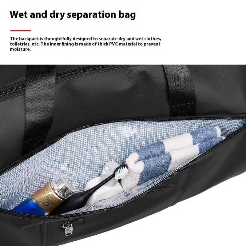 High Quality Waterproof Suit Bag For Men Large Capacity Travel Bag With Shoe Compartment Dry And Wet Separation Travel Organizer Beyond Trends Hub